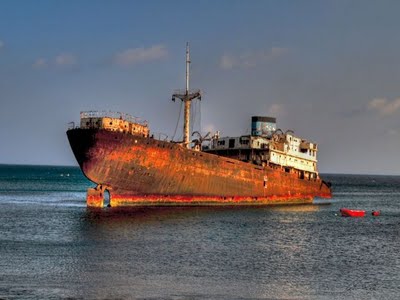 barco oxidado 